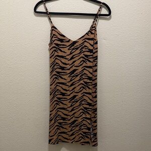 Reformation Tiger Print Mini Dress XS Excellent like new!